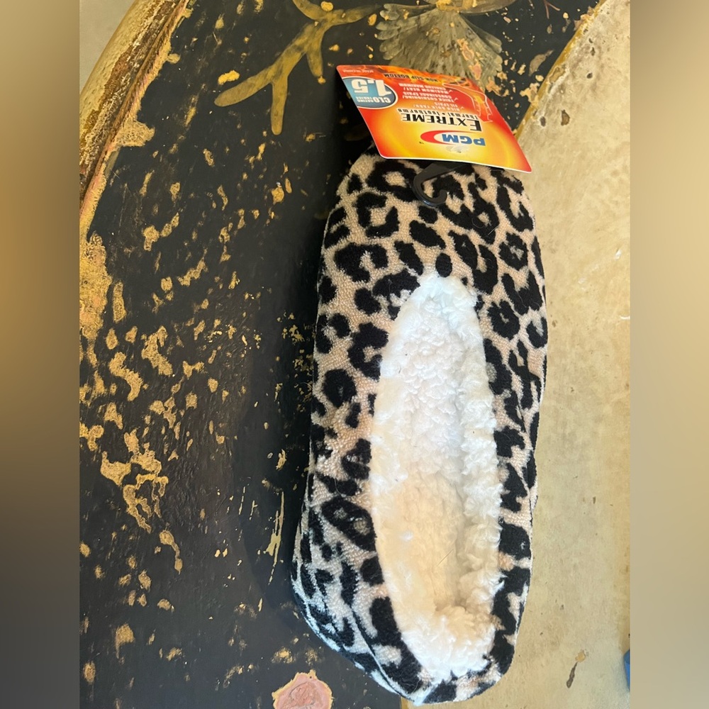 Leopard/cheetah slippers